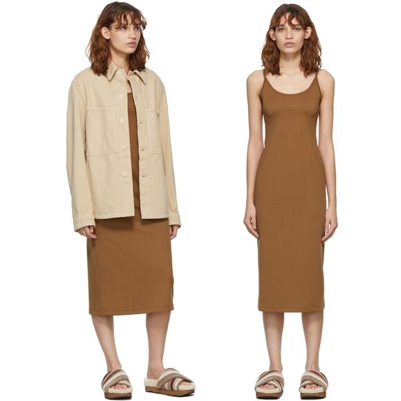 KSUBI The Hurley Slip Midi Dress in Latte Size S - Picture 2 of 16